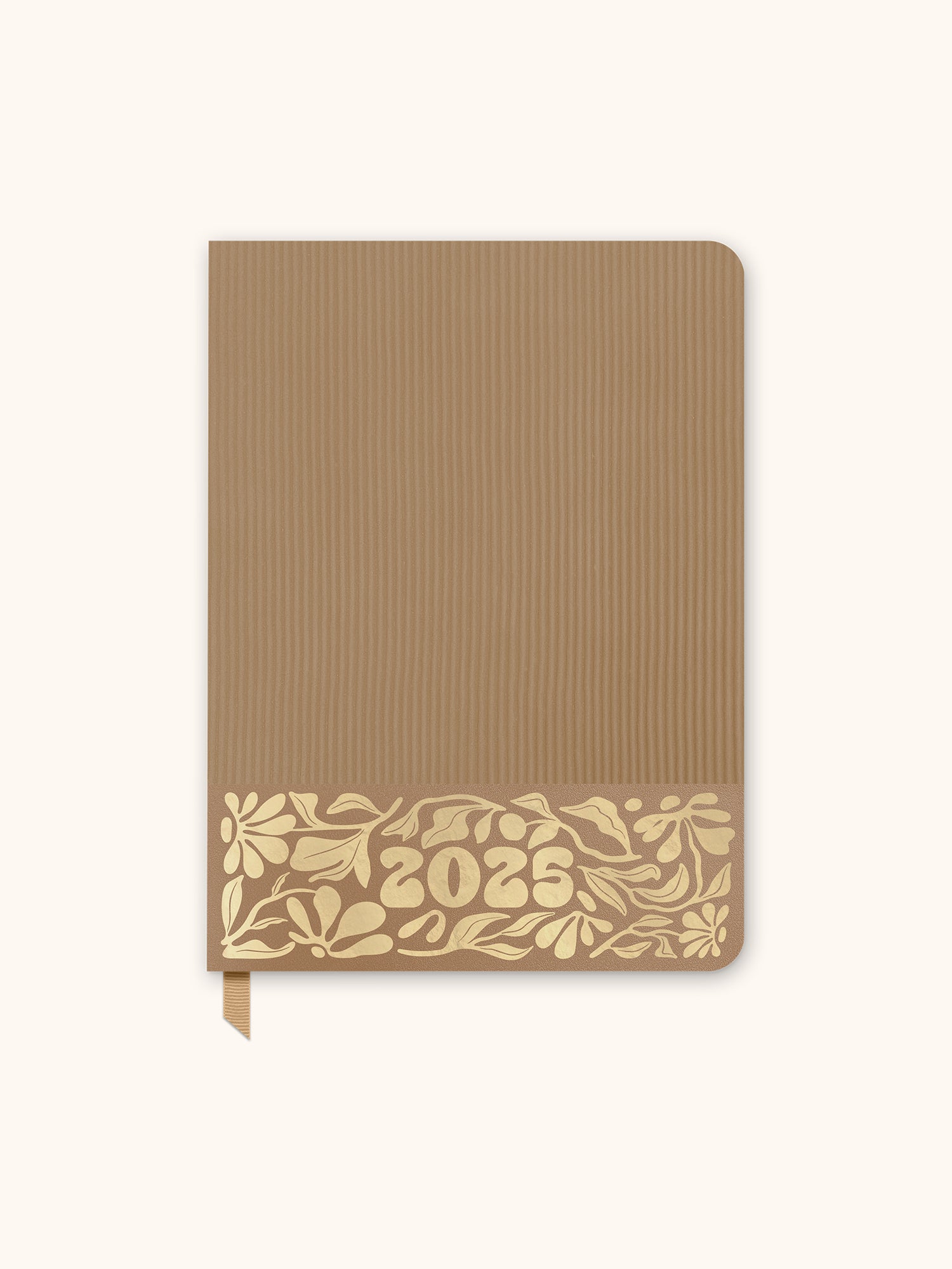2025 Leaves on Hazelnut Medium Dual-Textured Planner