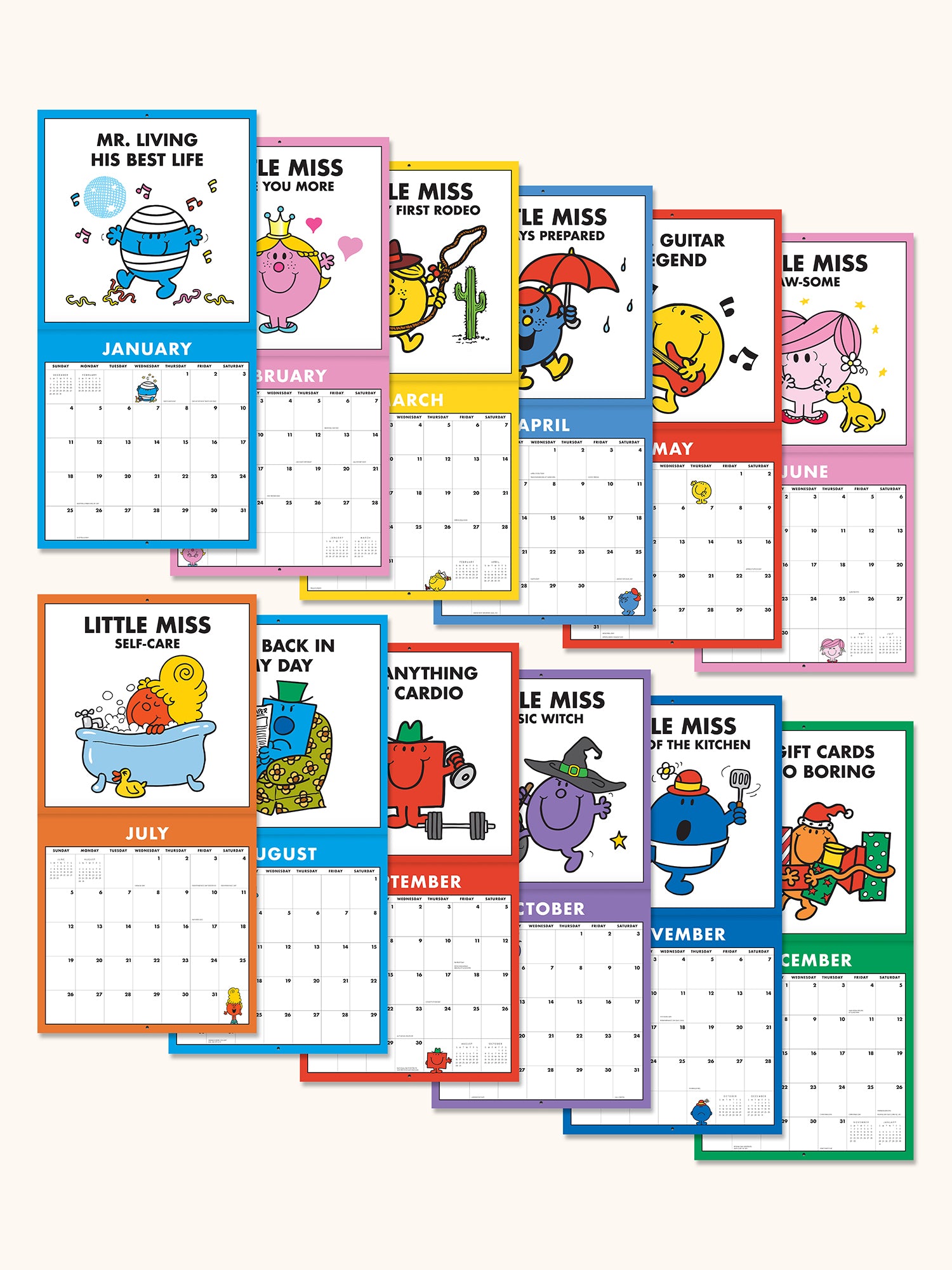 2026 Mr. Men Little Miss 12" x 12" Wall Calendar