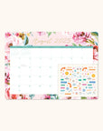 2026 Bella Flora Decorative Desk Blotter