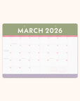 2026 Color Block Decorative Desk Blotter