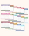 2026 Color Block Decorative Desk Blotter