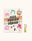 2026 Squishmallows Squish Squad Just Right Monthly Planner with Enamel Charm Bookmark