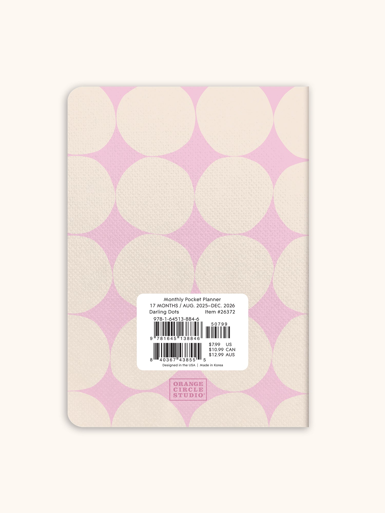 2026 Darling Dots Monthly Pocket Planner