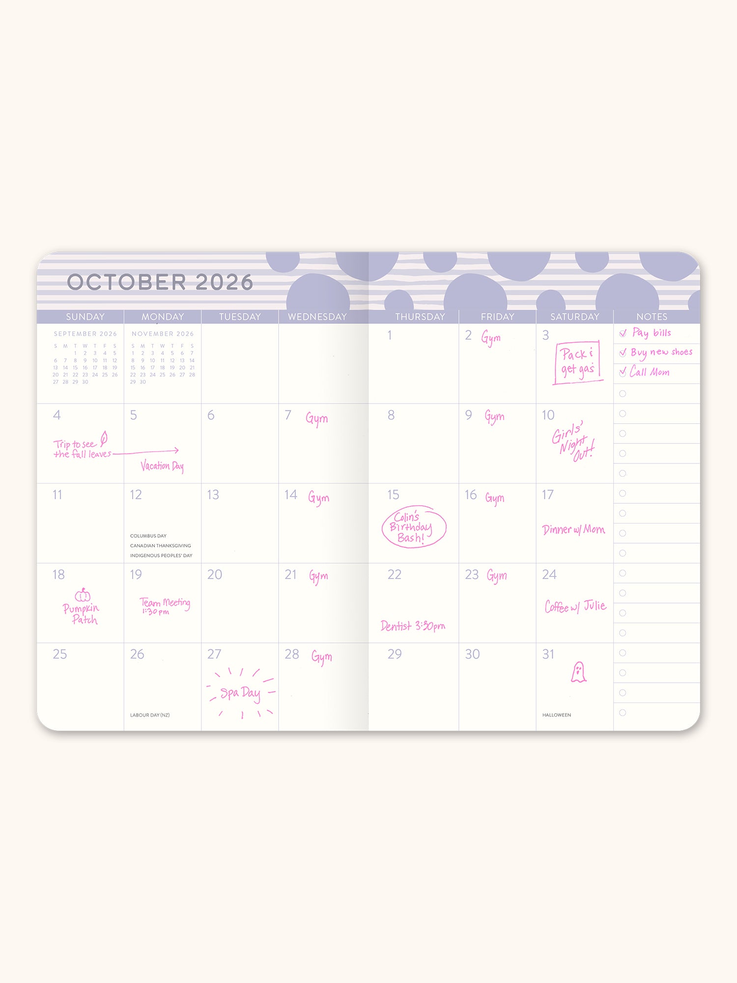 2026 Darling Dots Monthly Pocket Planner