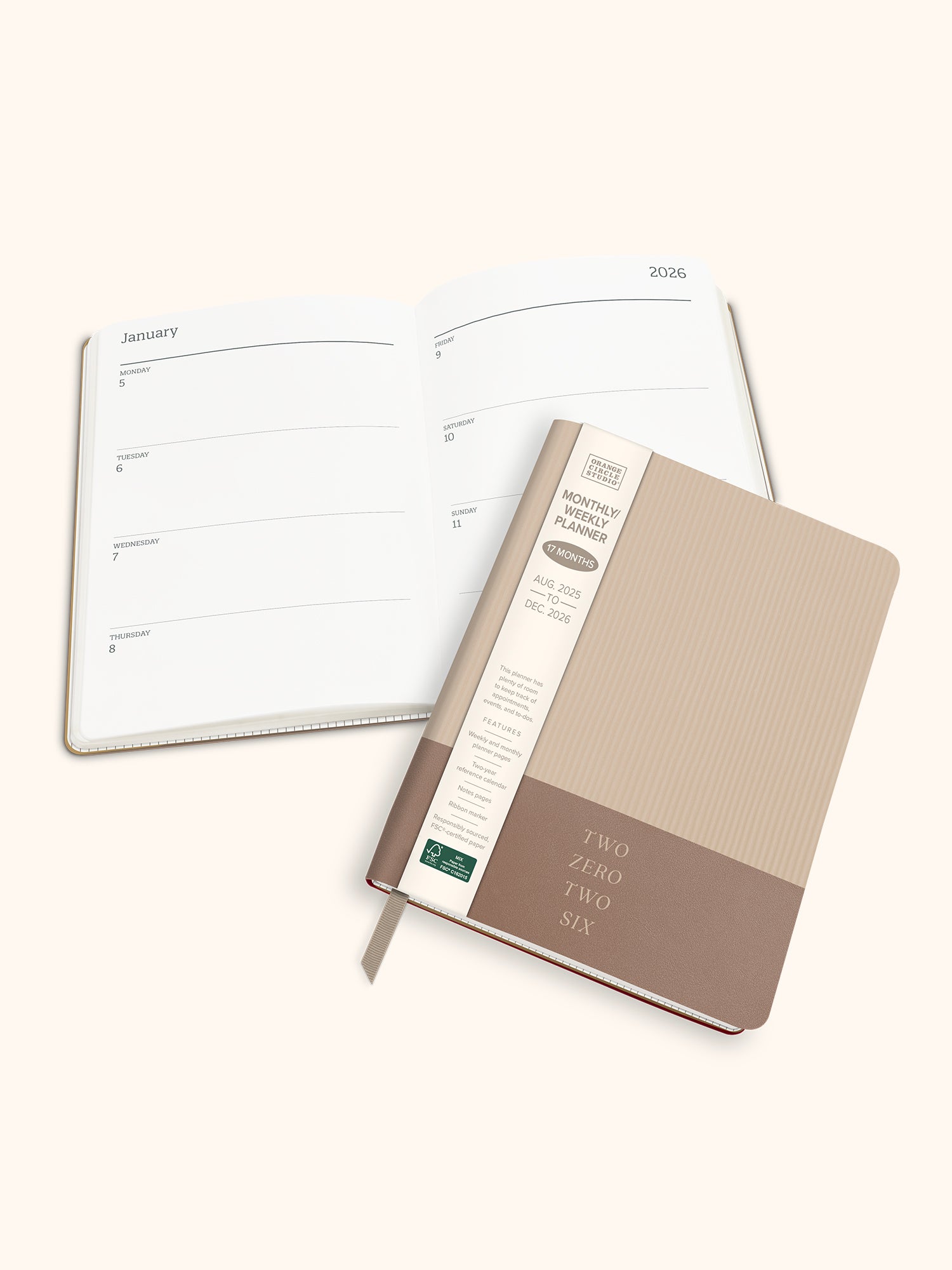 2026 Sand Dollar Medium Dual-Textured Planner