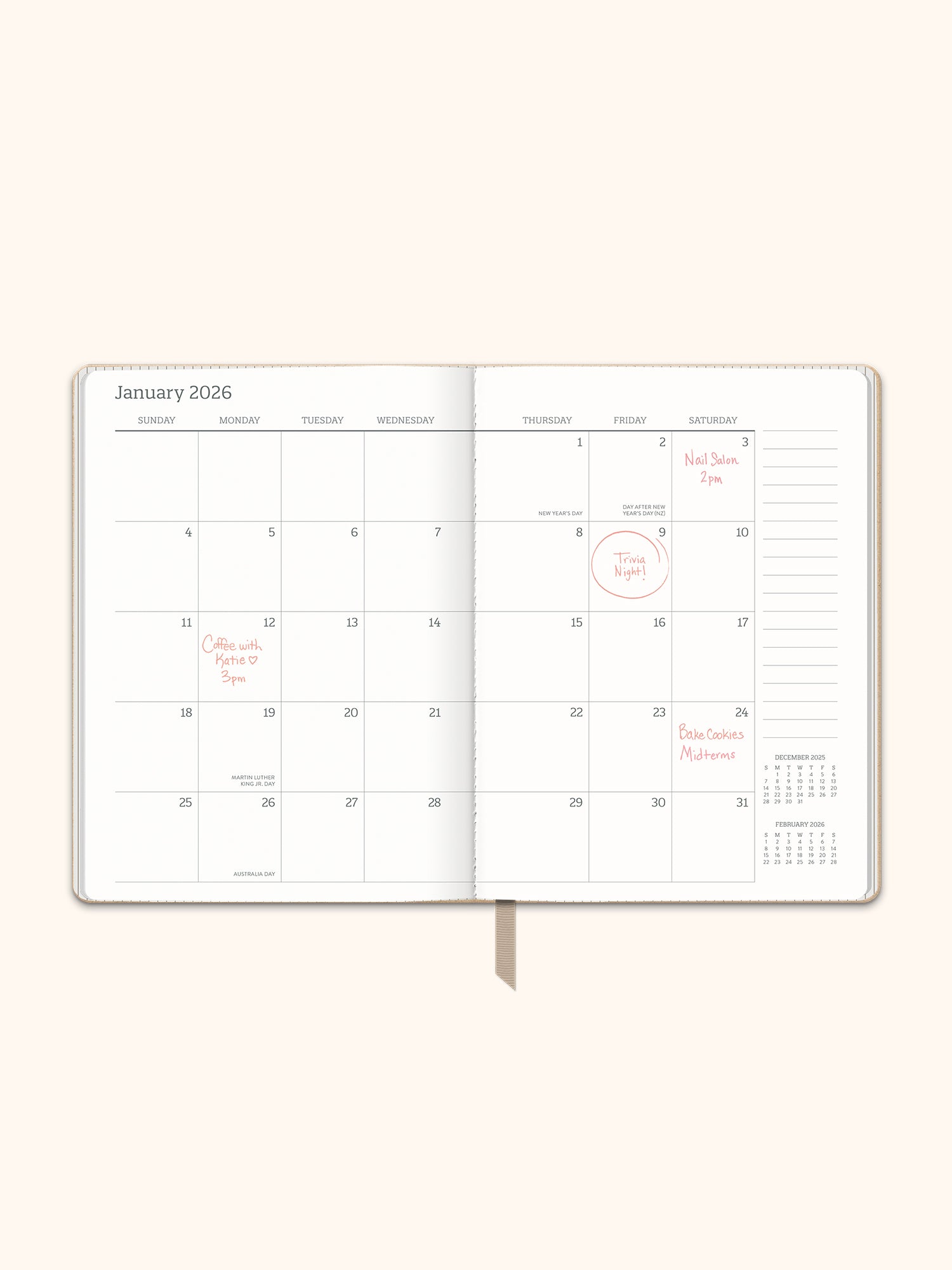 2026 Sand Dollar Medium Dual-Textured Planner