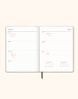 2026 Desert Taupe Large Dual-Textured Planner