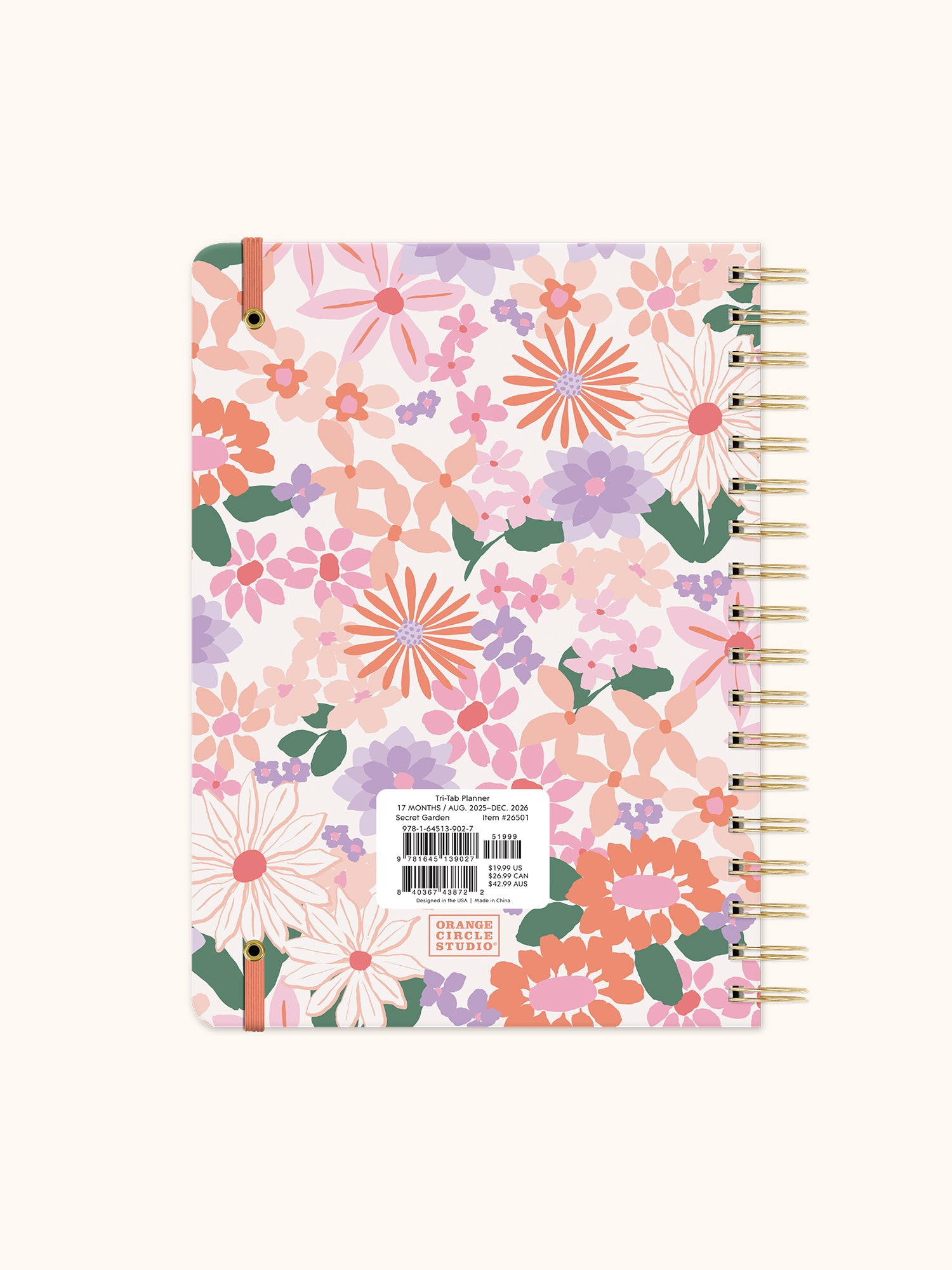 2026 Secret Garden Tri-Tab Planner