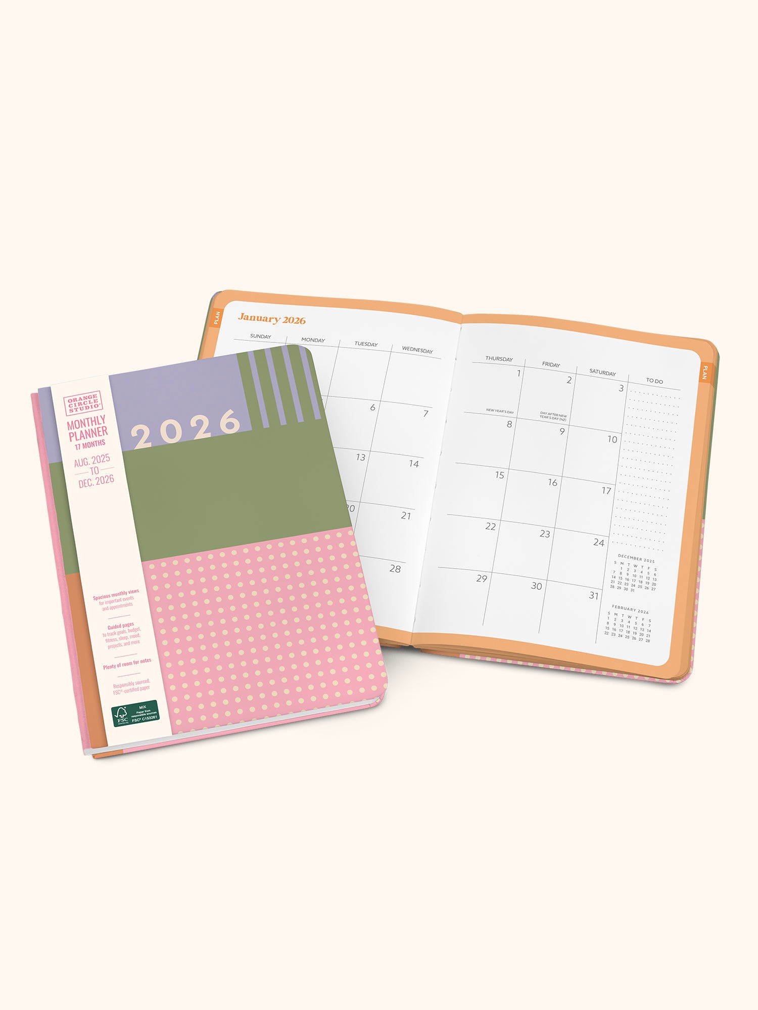 2026 Color Block Good Day Monthly Planner