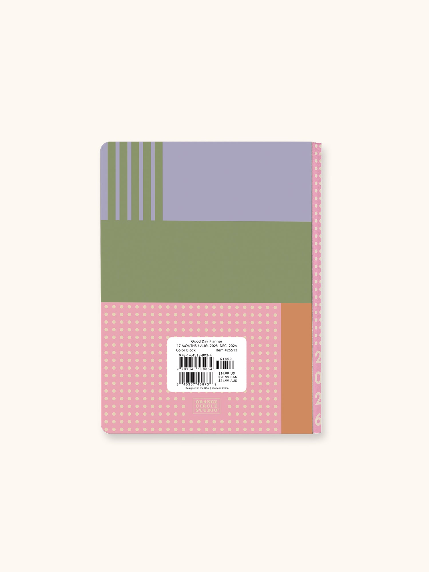 2026 Color Block Good Day Monthly Planner
