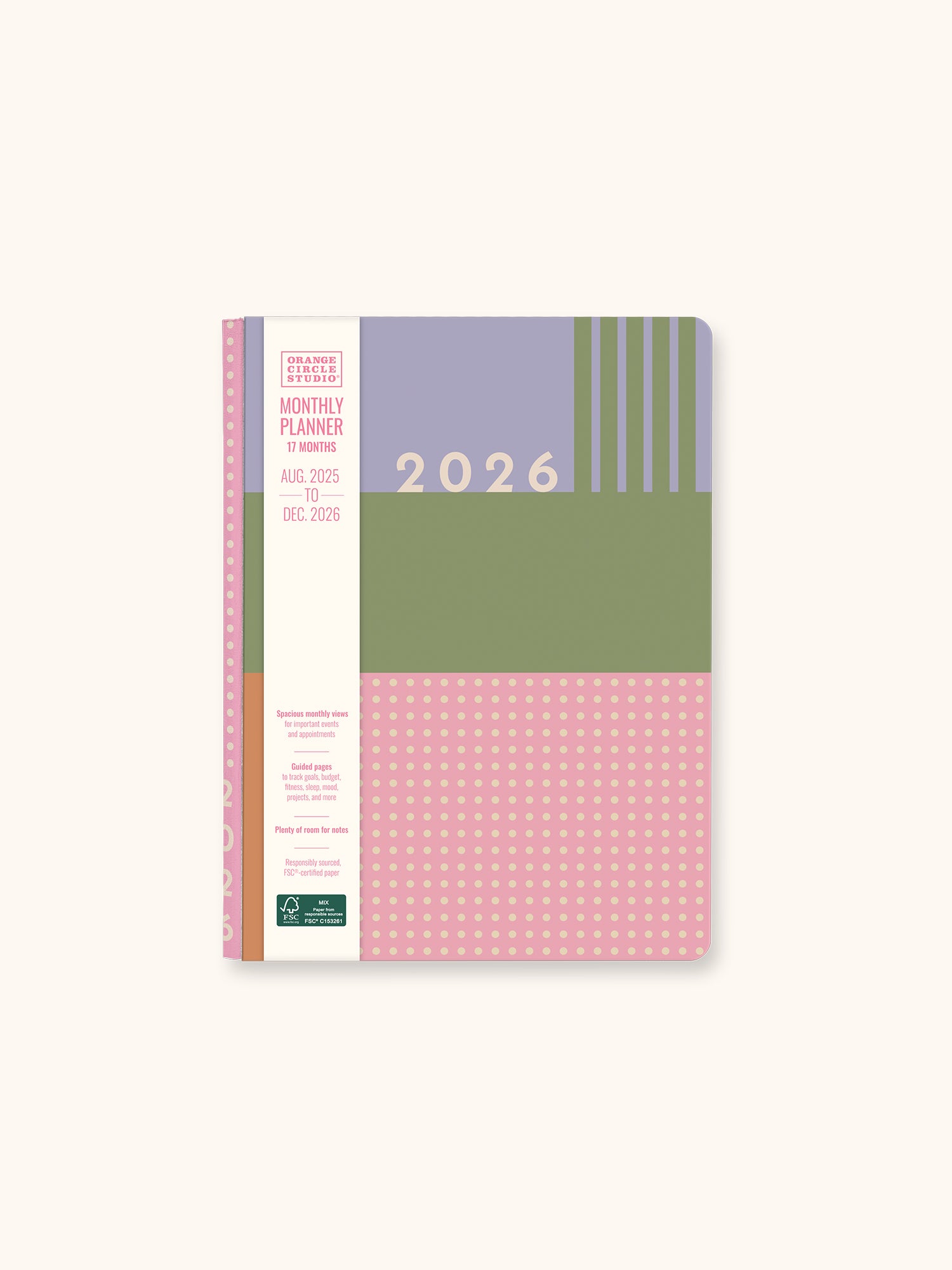 2026 Color Block Good Day Monthly Planner
