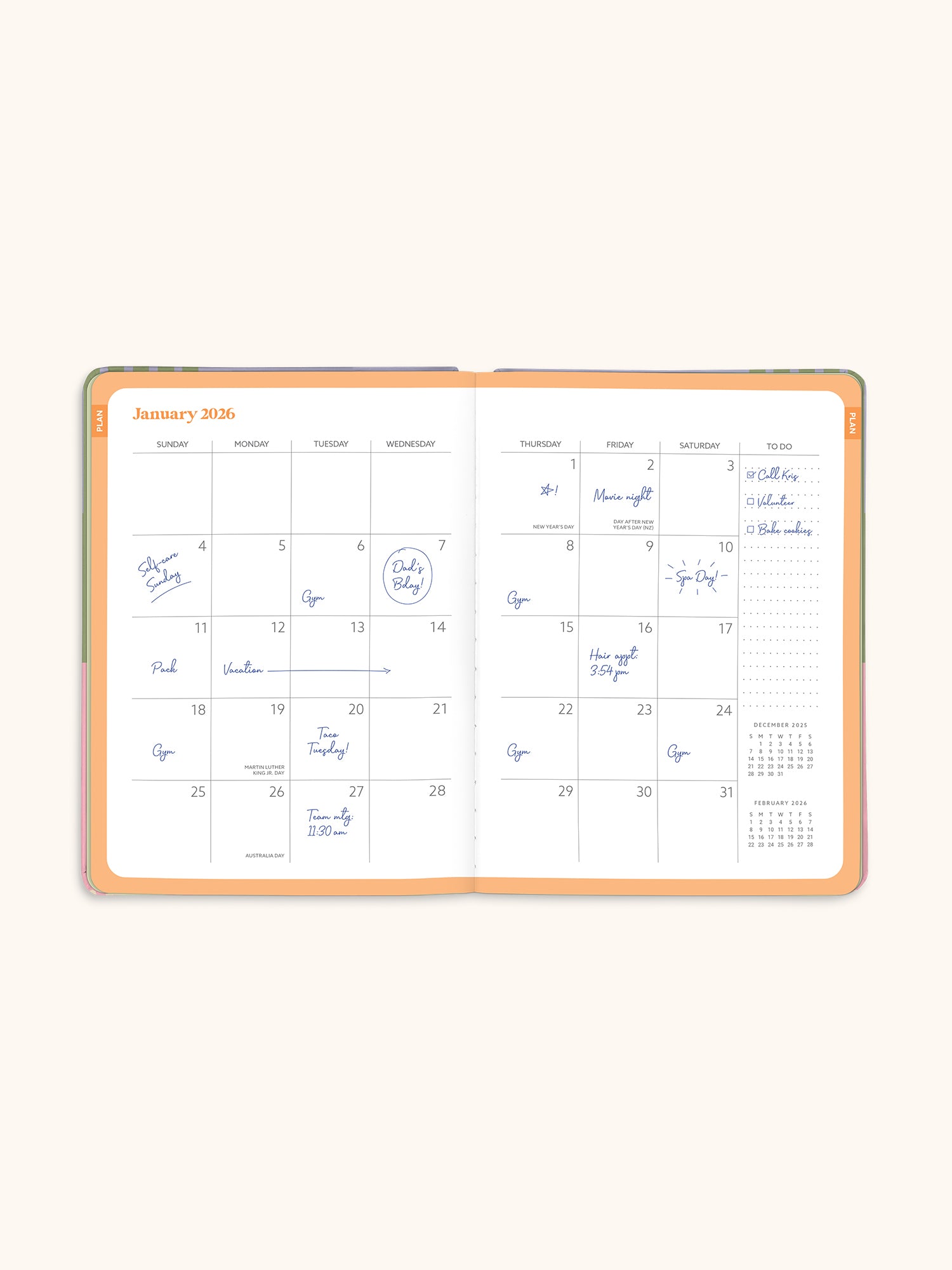 2026 Color Block Good Day Monthly Planner