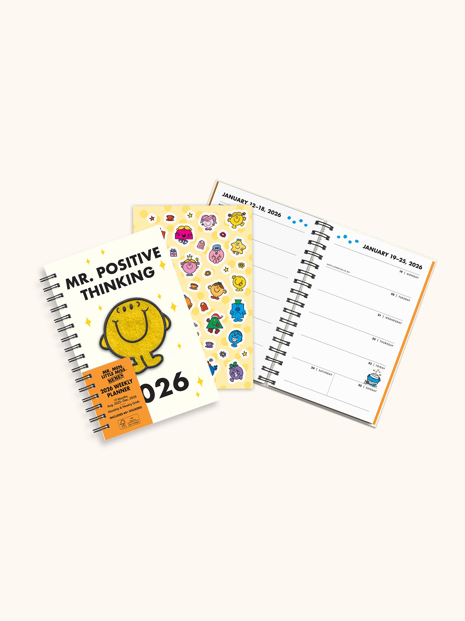 2026 Mr. Positive Thinking Chenille Patch Planner