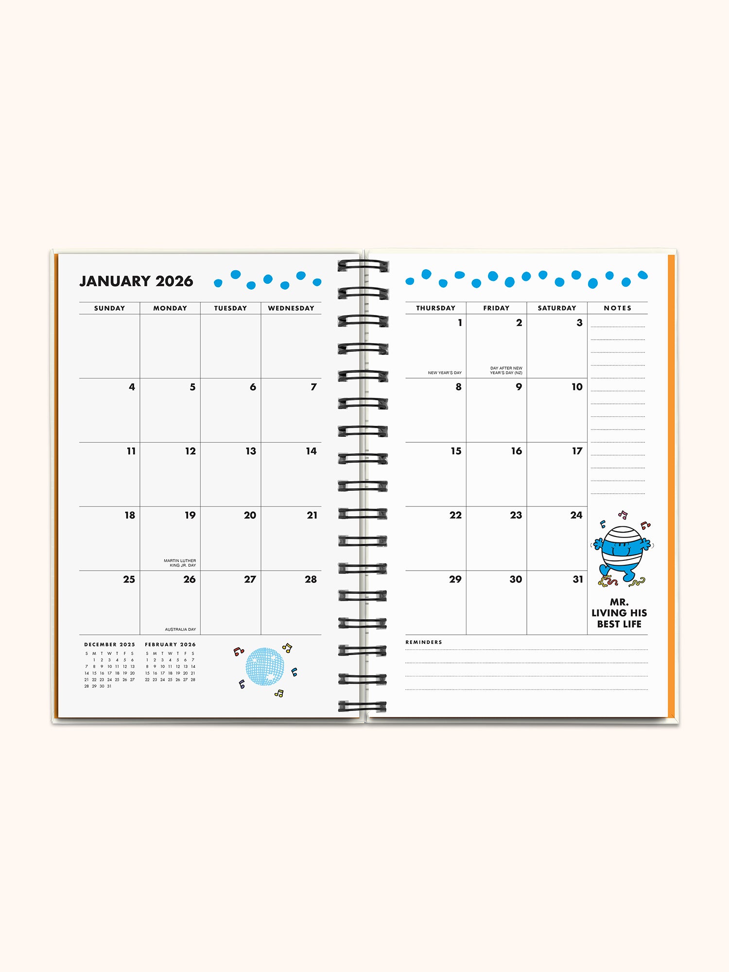2026 Mr. Positive Thinking Chenille Patch Planner