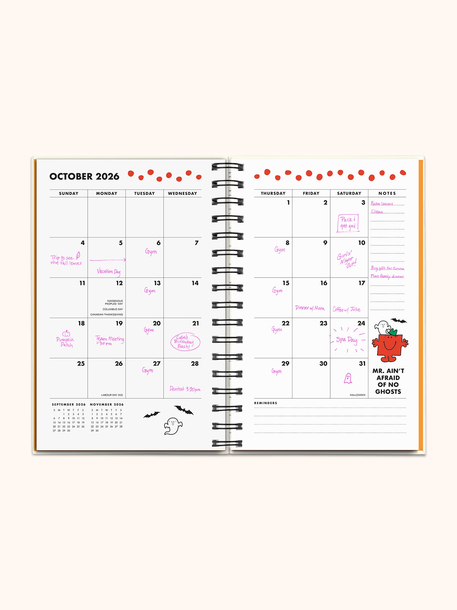 2026 Mr. Positive Thinking Chenille Patch Planner