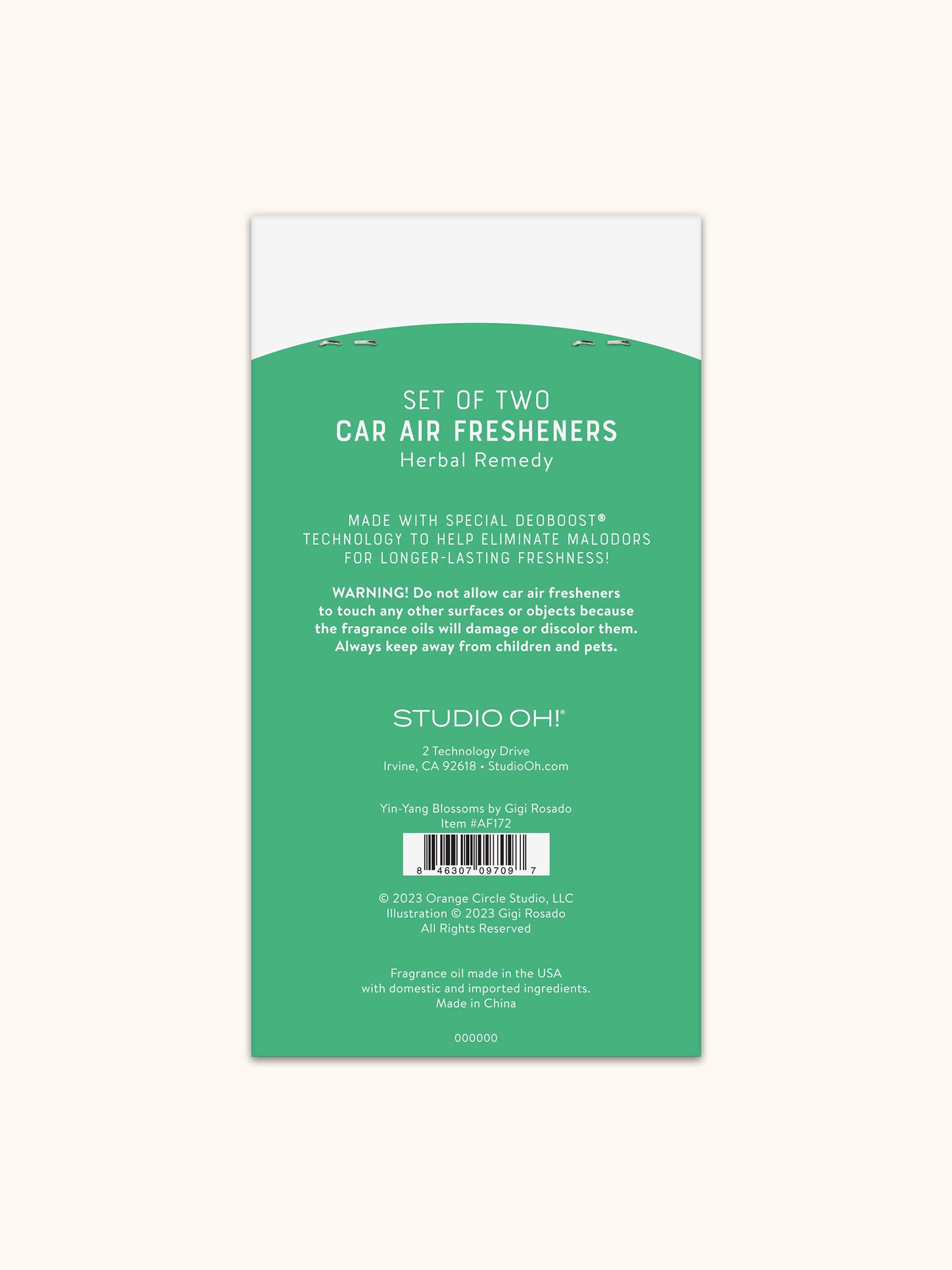 Yin-Yang Blossoms Car Air Freshener