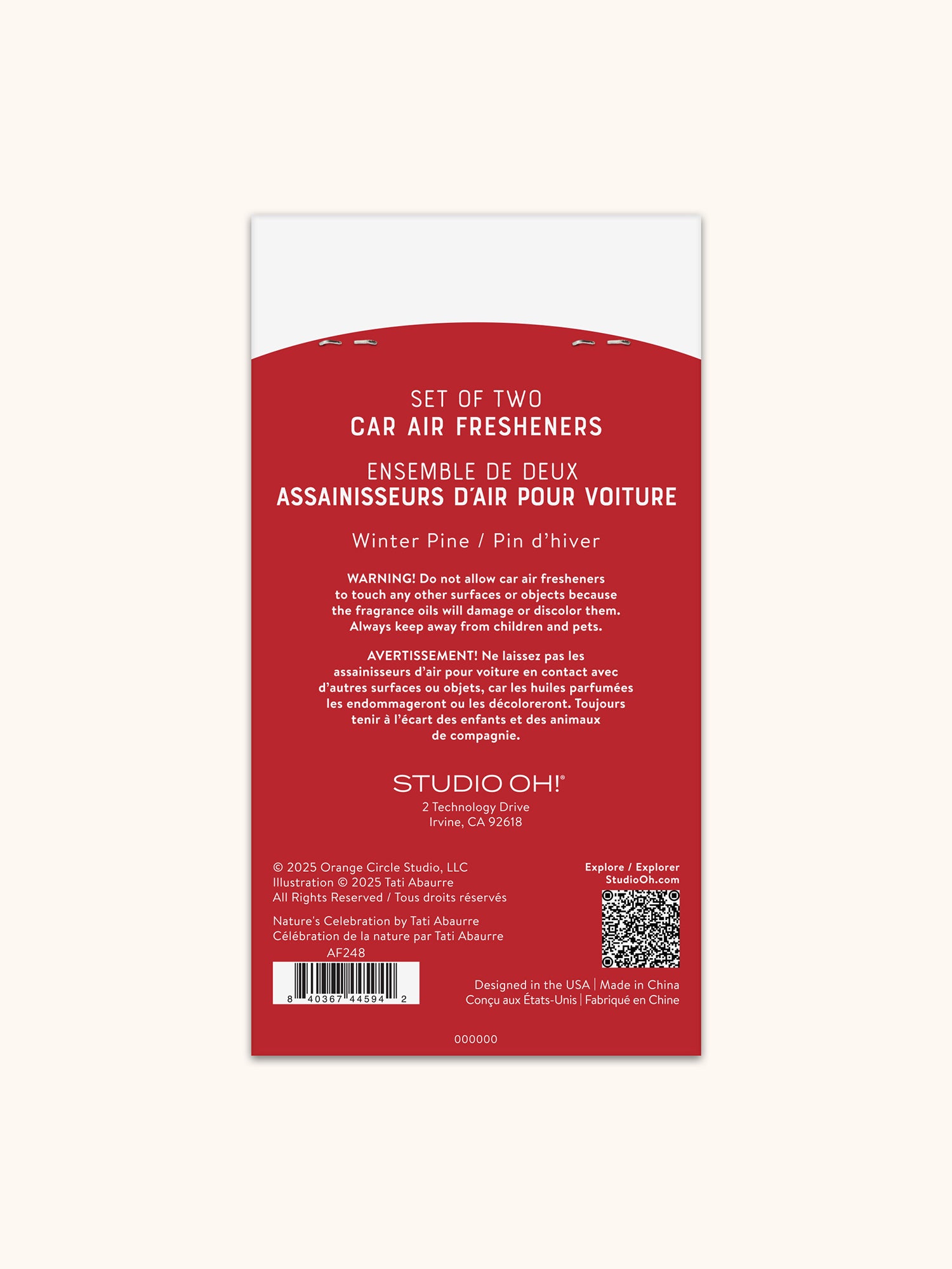 Nature's Celebration Christmas Car Air Fresheners