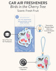 Birds in the Cherry Tree Car Air Freshener