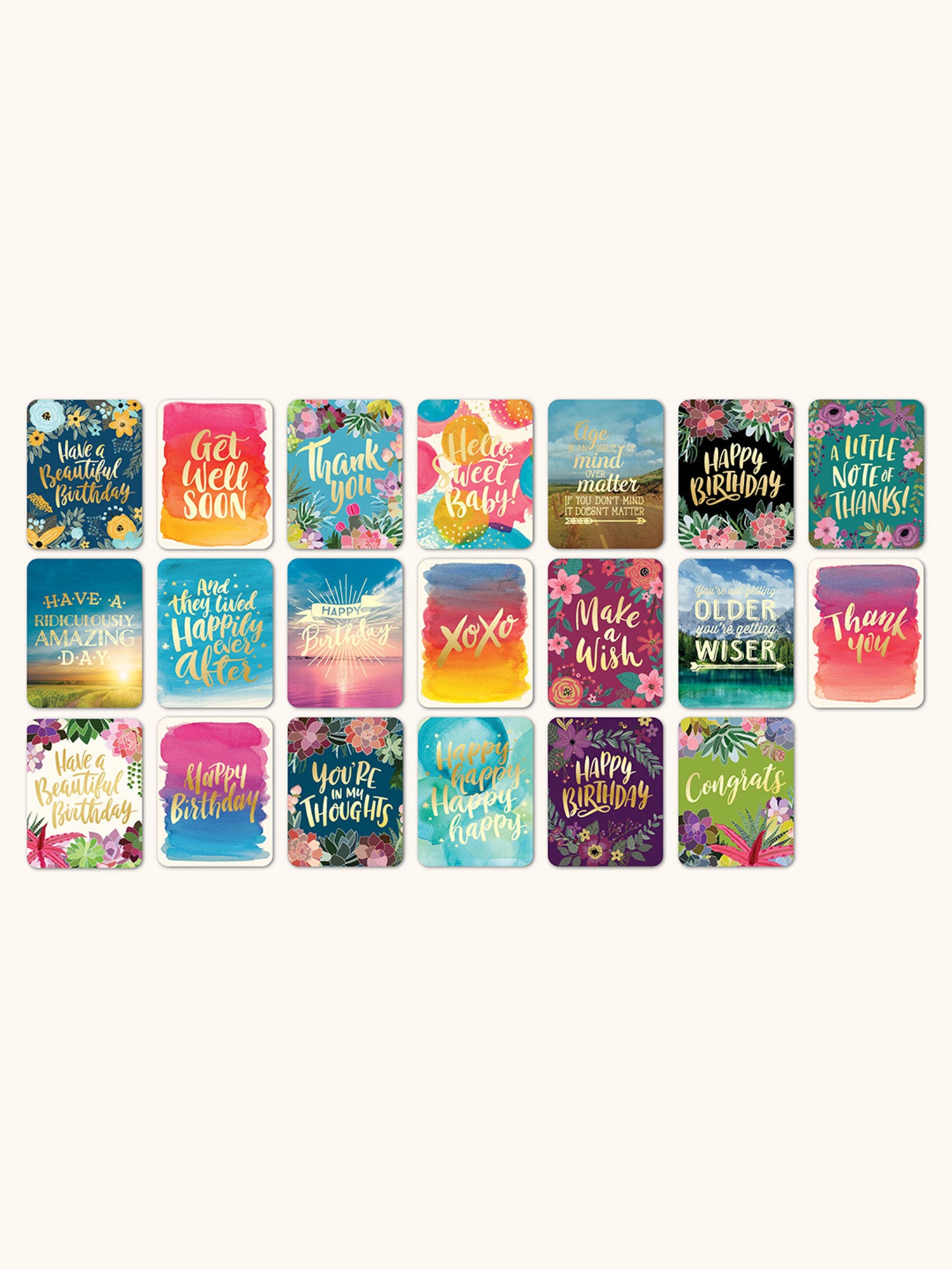 Succulent Paradise All-Occasion Greeting Card Assortment