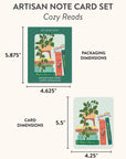 Cozy Reads Artisan Note Card Set