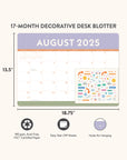 2026 Color Block Decorative Desk Blotter