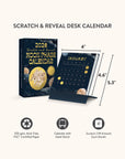 2026 Moon Phases Scratch & Reveal Desk Calendar