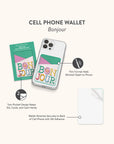 Bonjour Stick-On Cell Phone Wallet