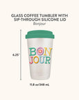 Bonjour Glass Coffee Tumbler
