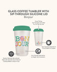 Bonjour Glass Coffee Tumbler
