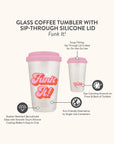 Funk It! Glass Coffee Tumbler