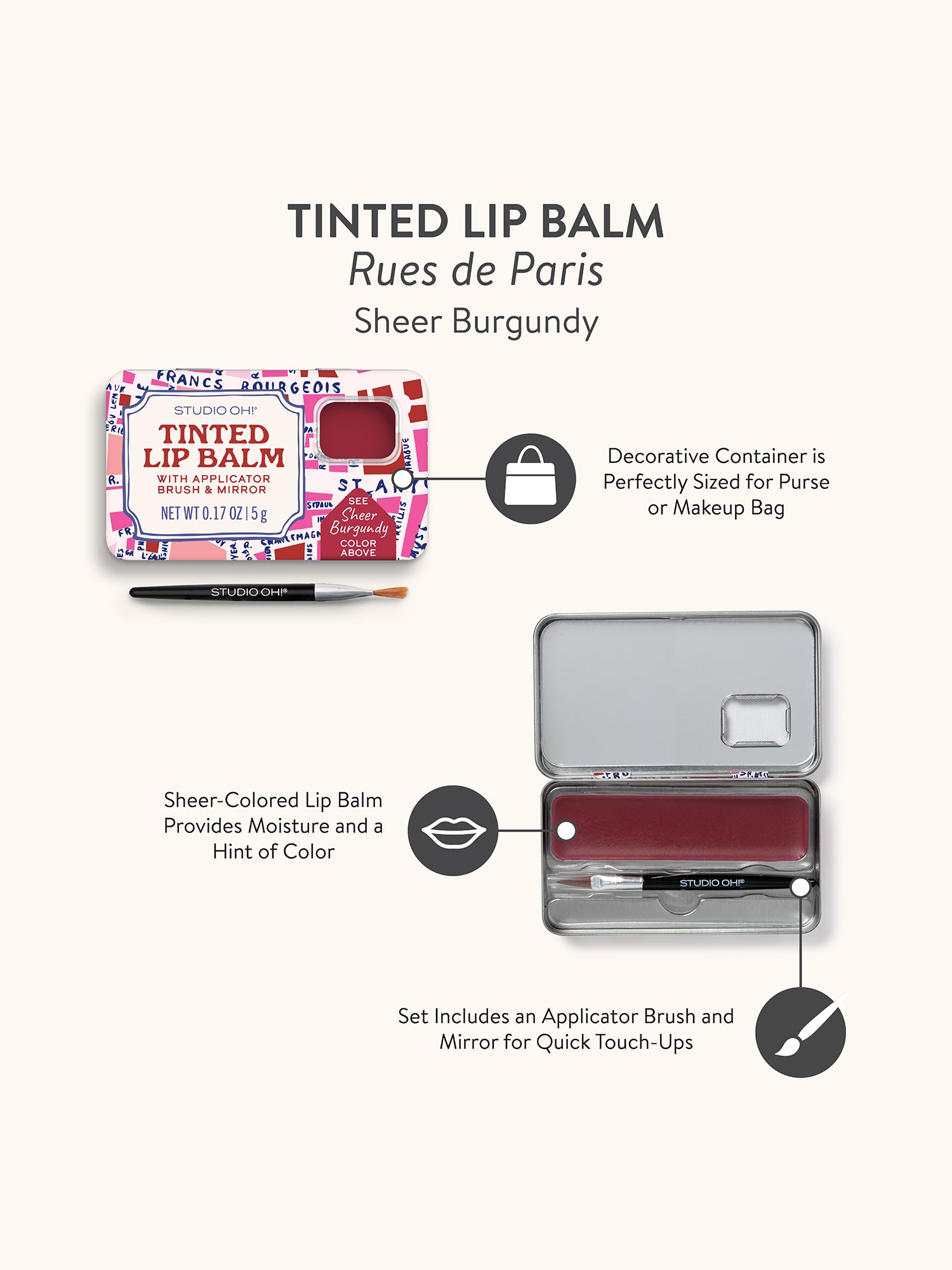 Rues de Paris Tinted Lip Balm