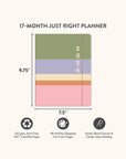 2026 Color Block Just Right Monthly Planner