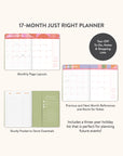 2026 Color Block Just Right Monthly Planner
