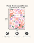2026 Secret Garden Just Right Monthly Bilingual Planner