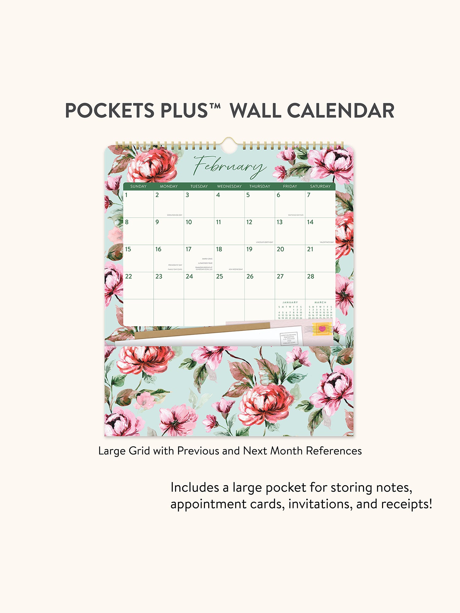 2026 Bella Flora Pockets Plus Calendar