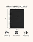 2026 Midnight Black Baxter Planner