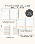 2026 Bella Flora Deluxe Extra-Large Spiral Planner