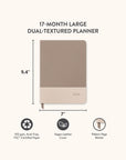 2026 Desert Taupe Large Dual-Textured Planner