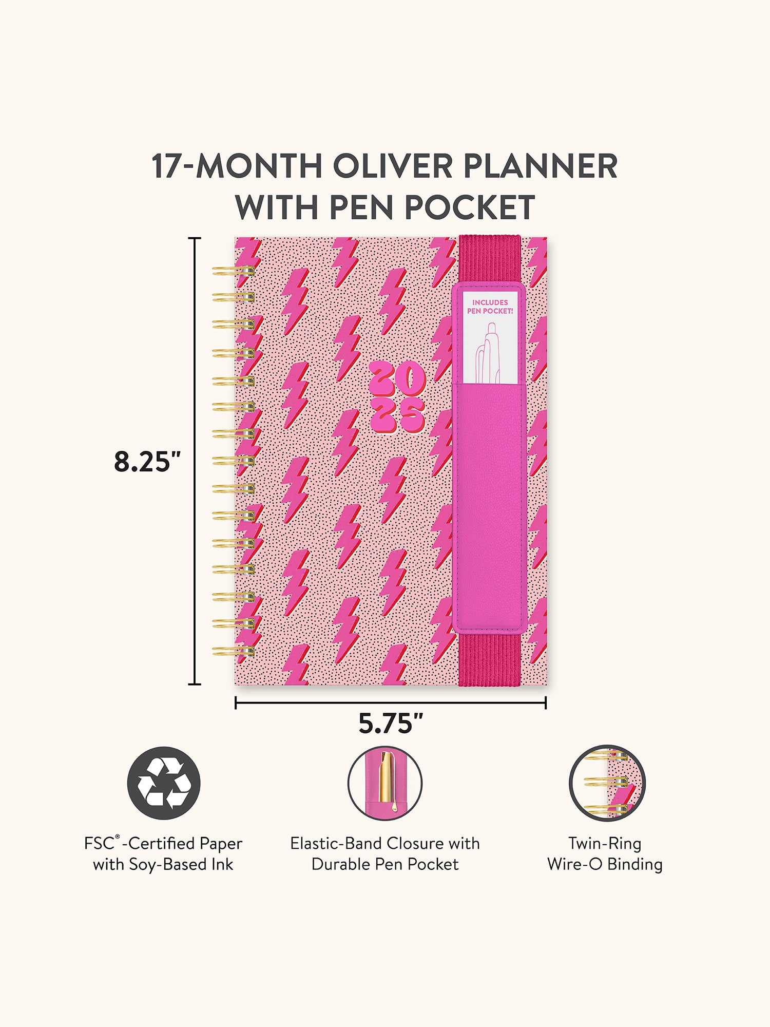 2025 Charged Up Oliver Planner Studio Oh!