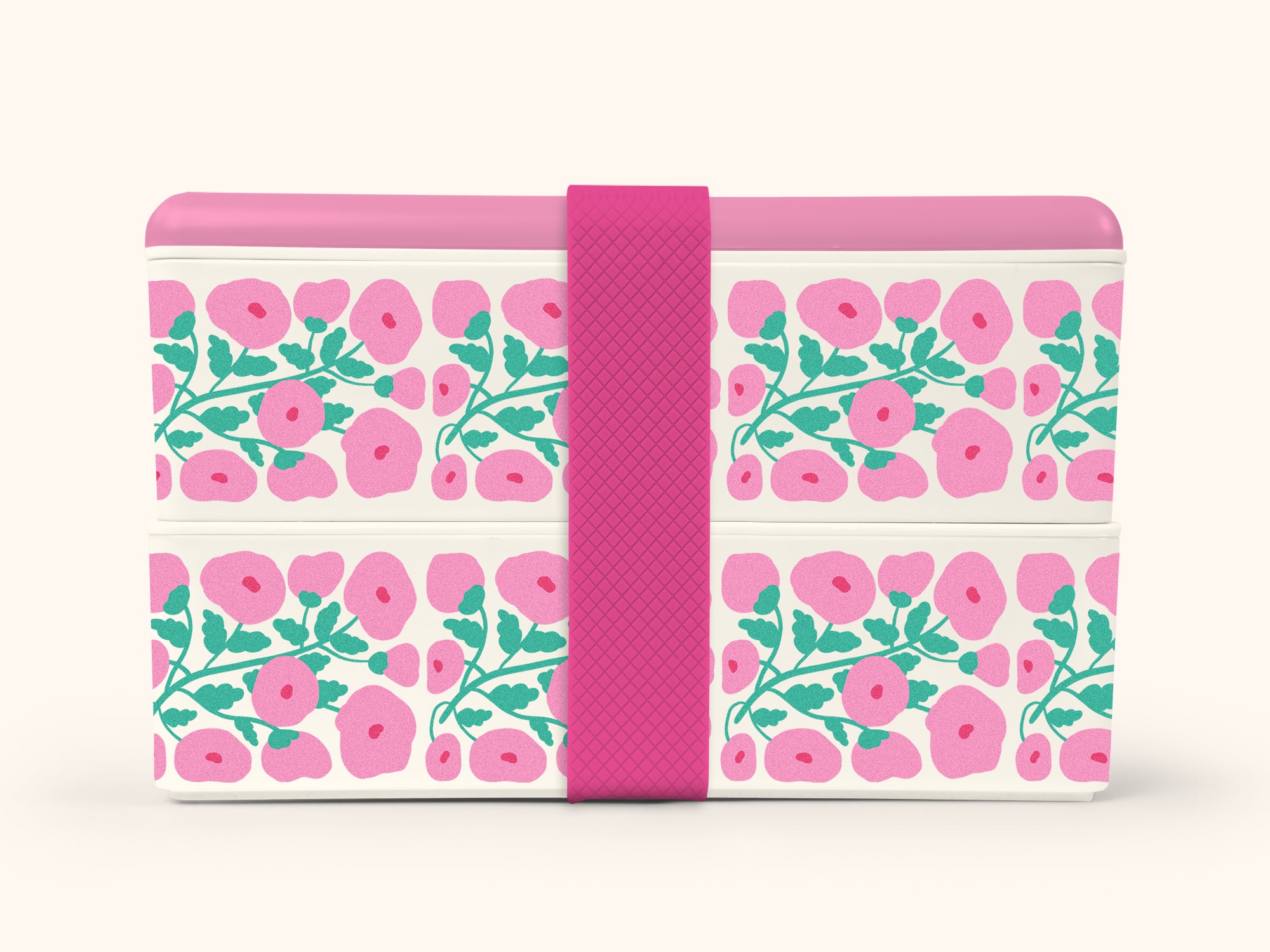 Pink Poppies Snack Size Bento Box