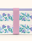 Folk Art Flowers Lavender Snack Size Bento Box