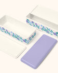 Folk Art Flowers Lavender Snack Size Bento Box