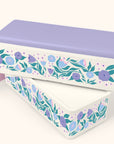 Folk Art Flowers Lavender Snack Size Bento Box