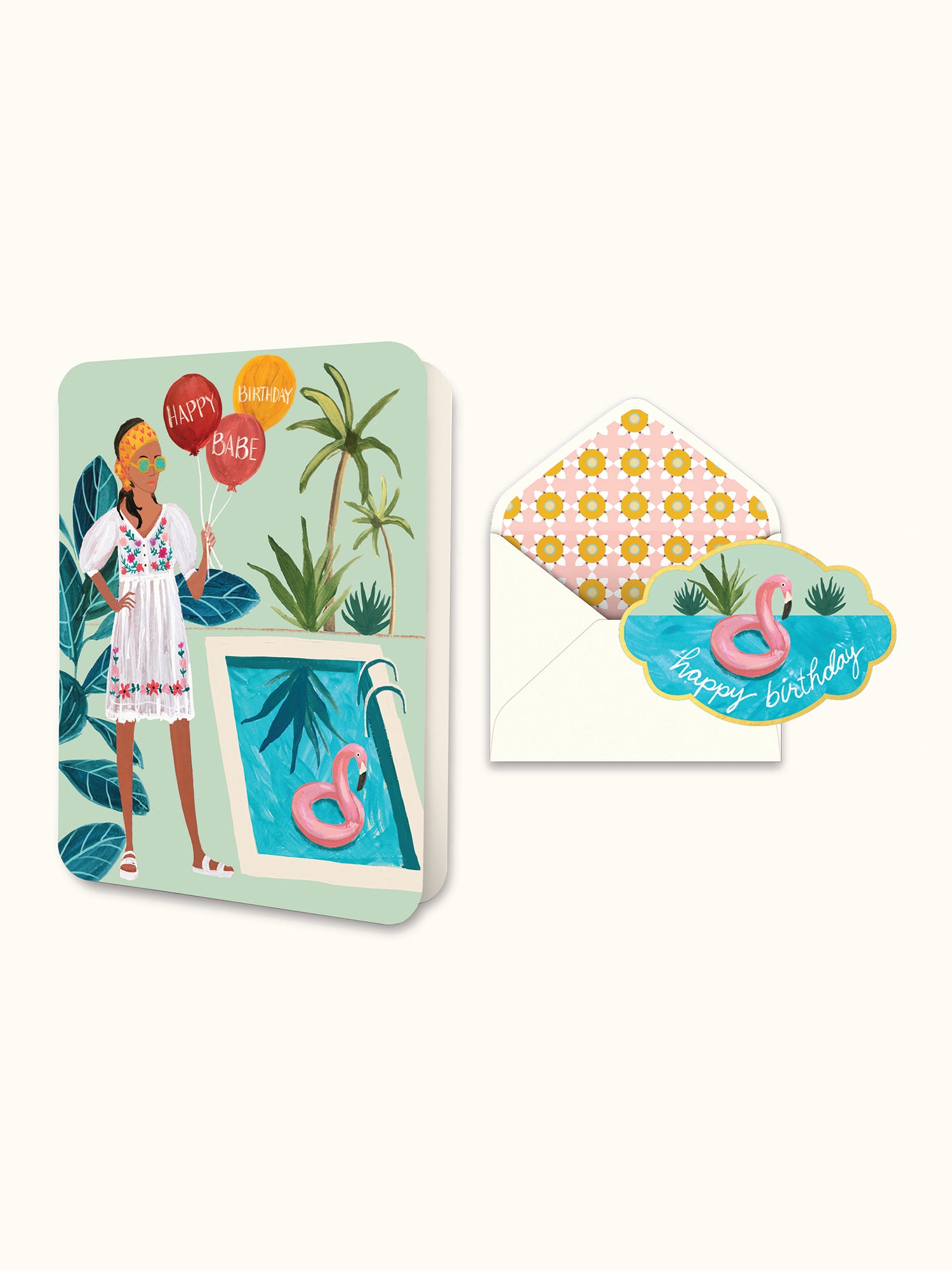 Happy Birthday Babe Deluxe Greeting Card