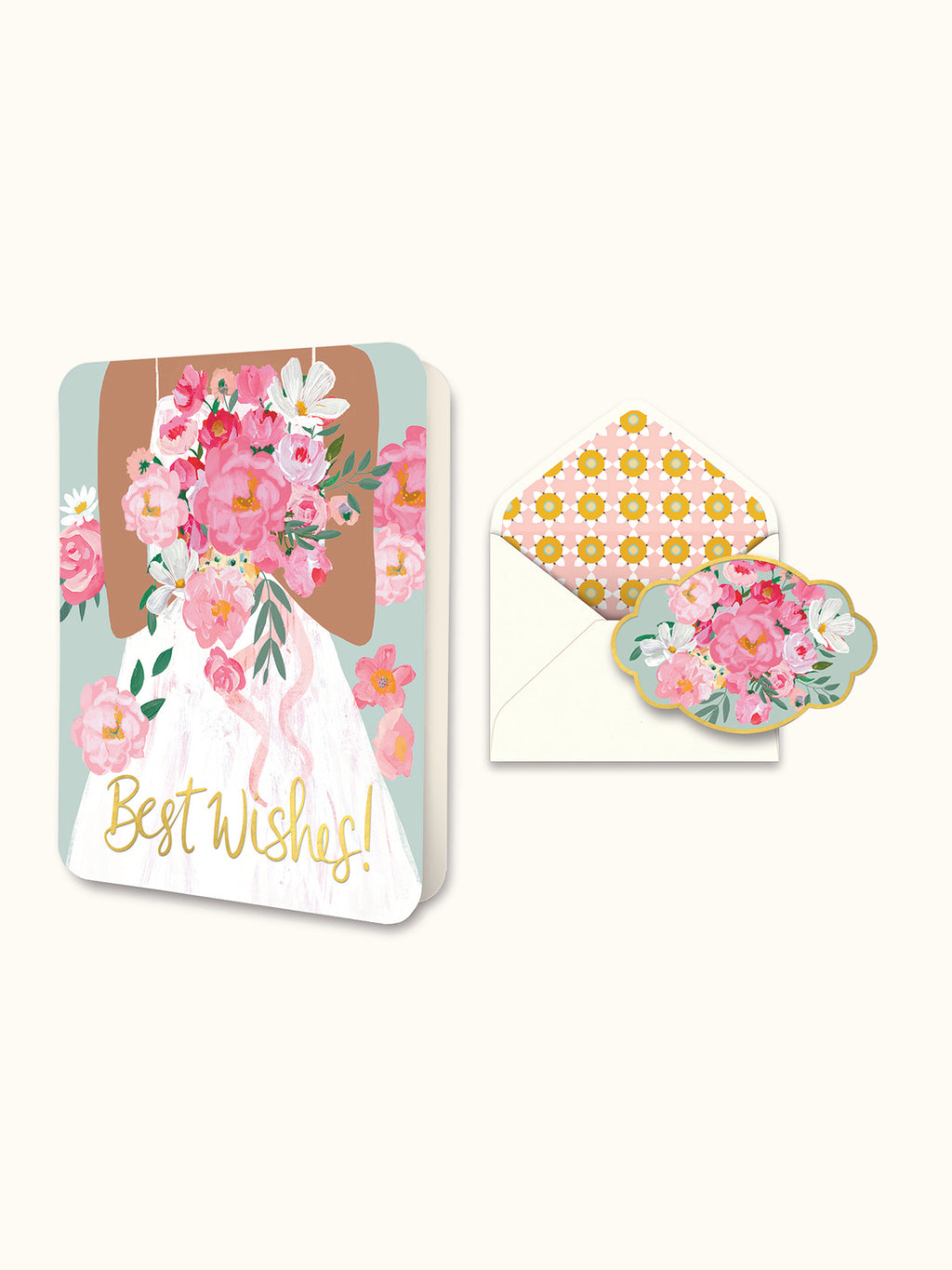 Best Wishes Bride Deluxe Greeting Card – Studio Oh!