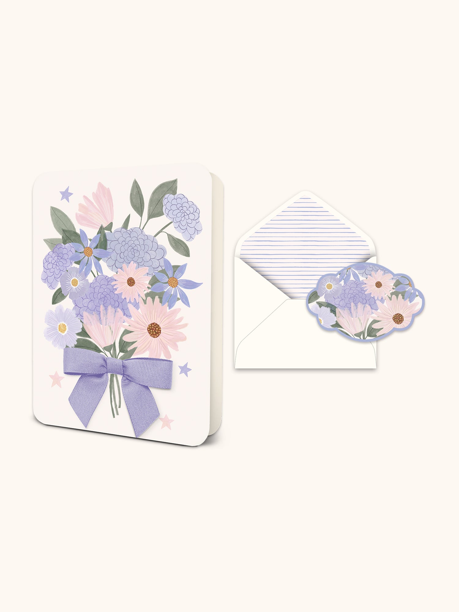 Blooms Bouquet Deluxe Greeting Card