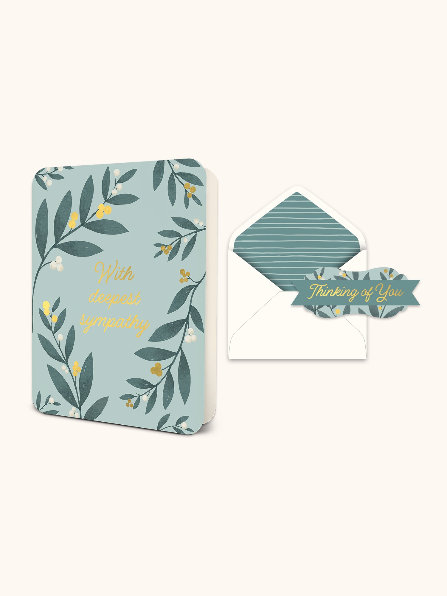 With Deepest Sympathy Deluxe Greeting Card