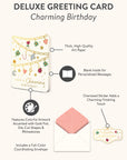 Charming Birthday Deluxe Greeting Cards