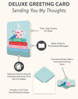 Sending You My Thoughts Deluxe Greeting Cards