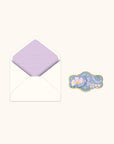 Vase of Blooms Deluxe Greeting Card